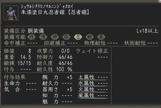 朱漆塗日丸忍者鎧.JPG