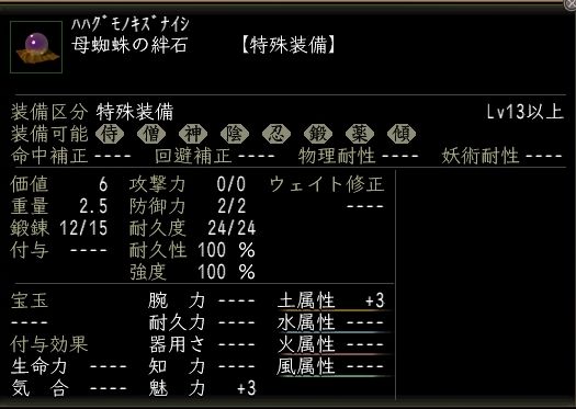 母蜘蛛の絆石.JPG