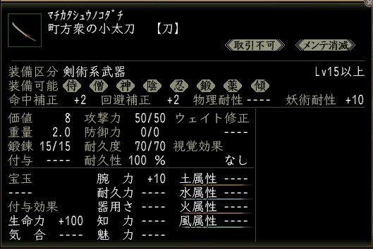町方衆の小太刀.JPG