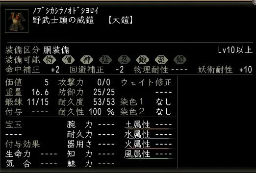 野武士頭の威鎧の画像