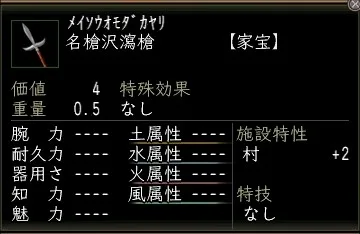 名槍沢瀉槍の画像