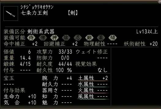 七条力王剣の画像