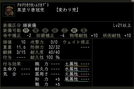 黒塗り唐冠兜の画像