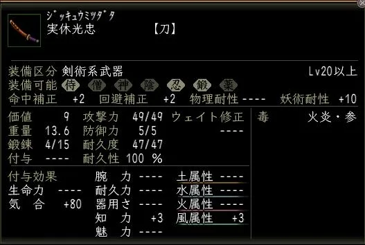 実休光忠の画像