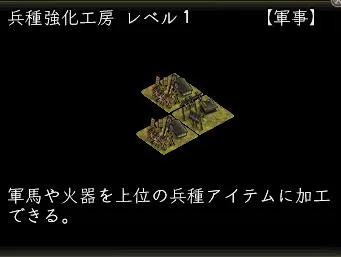 一門所領:兵種強化工房.Lv1
