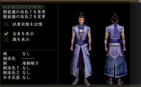 軽鎧胴体改装装備グラフィック(男性)：海鎖帷子男忍者