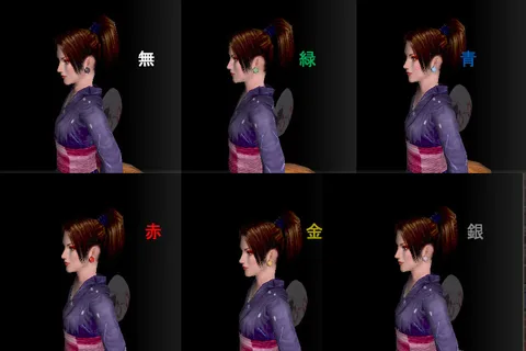 容姿変更:大玉耳飾