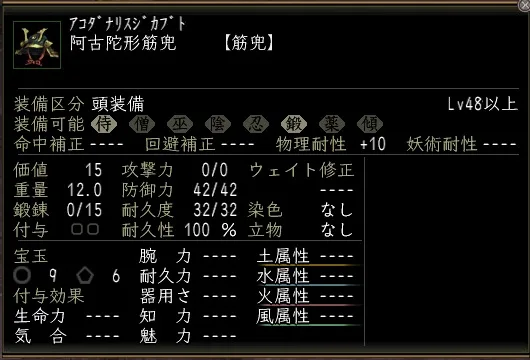 阿古陀形筋兜の画像