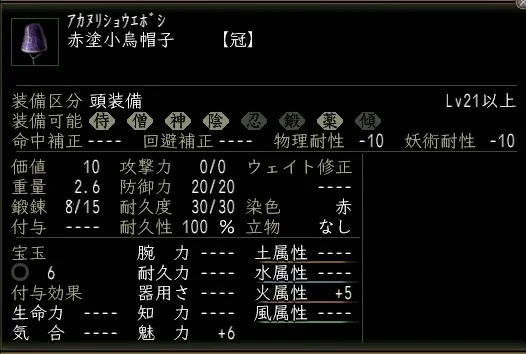 赤塗小烏帽子の画像