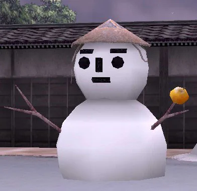 雪国ゆきだるま01の画像