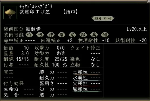 茶屋印すげ笠の画像