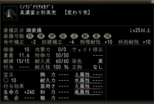 美濃富士形黒兜の画像