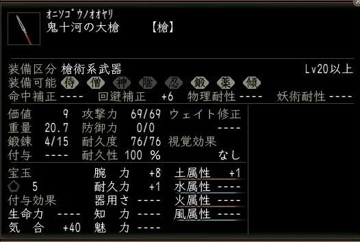 鬼十河の大槍の画像