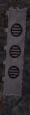 三つ引両旗印の画像