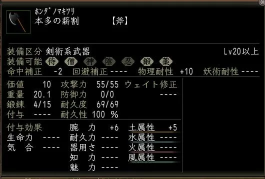 本多の薪割の画像