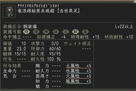 竜浪蒔絵黒糸威鎧の画像