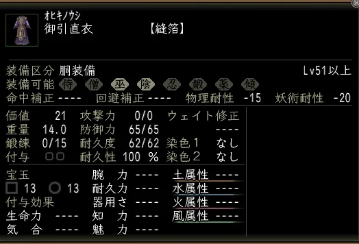 御引直衣の画像