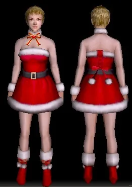 サンタ衣装・女の画像