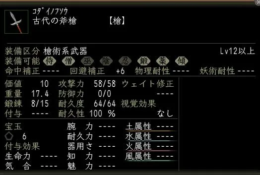 古代の斧槍の画像
