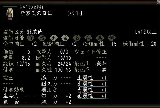 斯波氏の直垂の画像