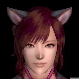 黒猫耳飾り:猫耳改装具・黒グラ