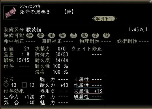 死守の腰巻き:死守帯