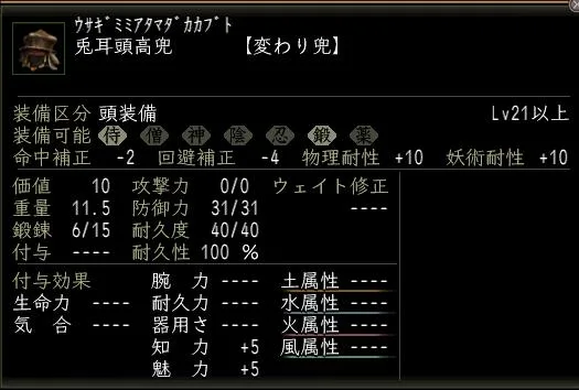 兎耳頭高兜の画像