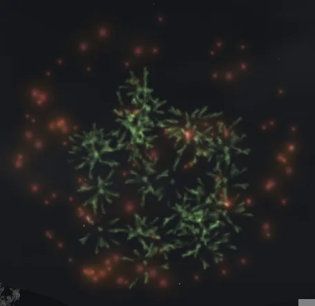 クリスマス花火グラの画像