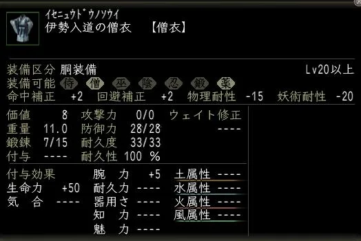 伊勢入道の僧衣の画像